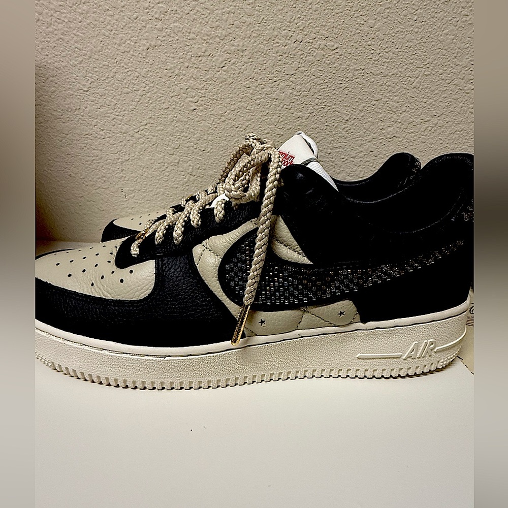 NWB,Nike Women's Air Force 1 Lowx Premium Goods black,multi-color;W11, Men’s 9.5